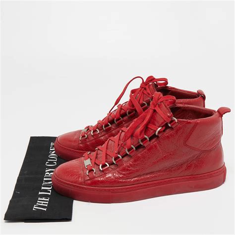 red balenciaga arena sneakers replica